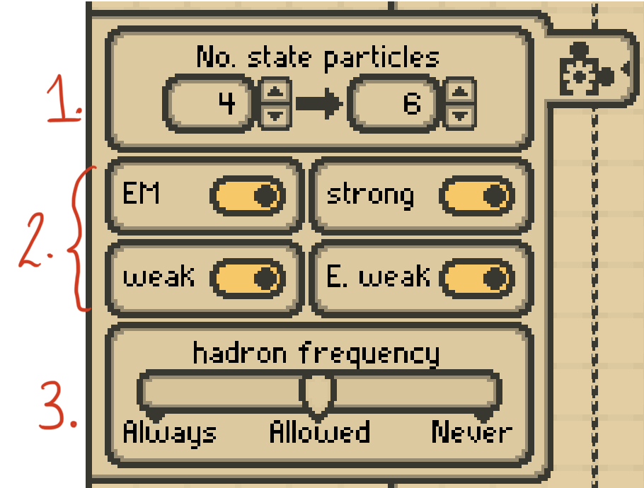 Figure 8: The problem options tab, which can be used to configure problem generation.
