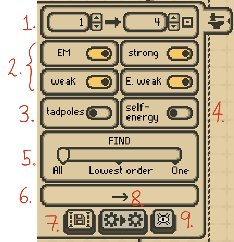 Figure 11: The solution generation tab, used to generate solutions between an initial and final state.