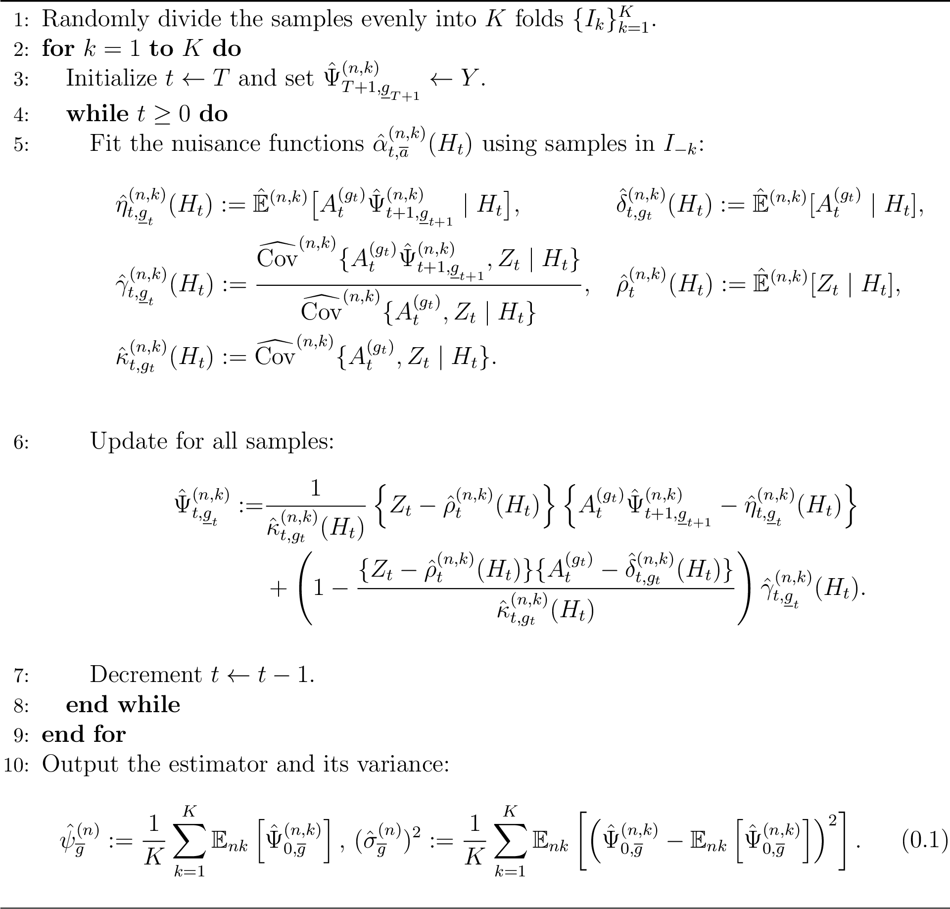 Figure 4: Backward Cross-Fitting Procedure for DTRs