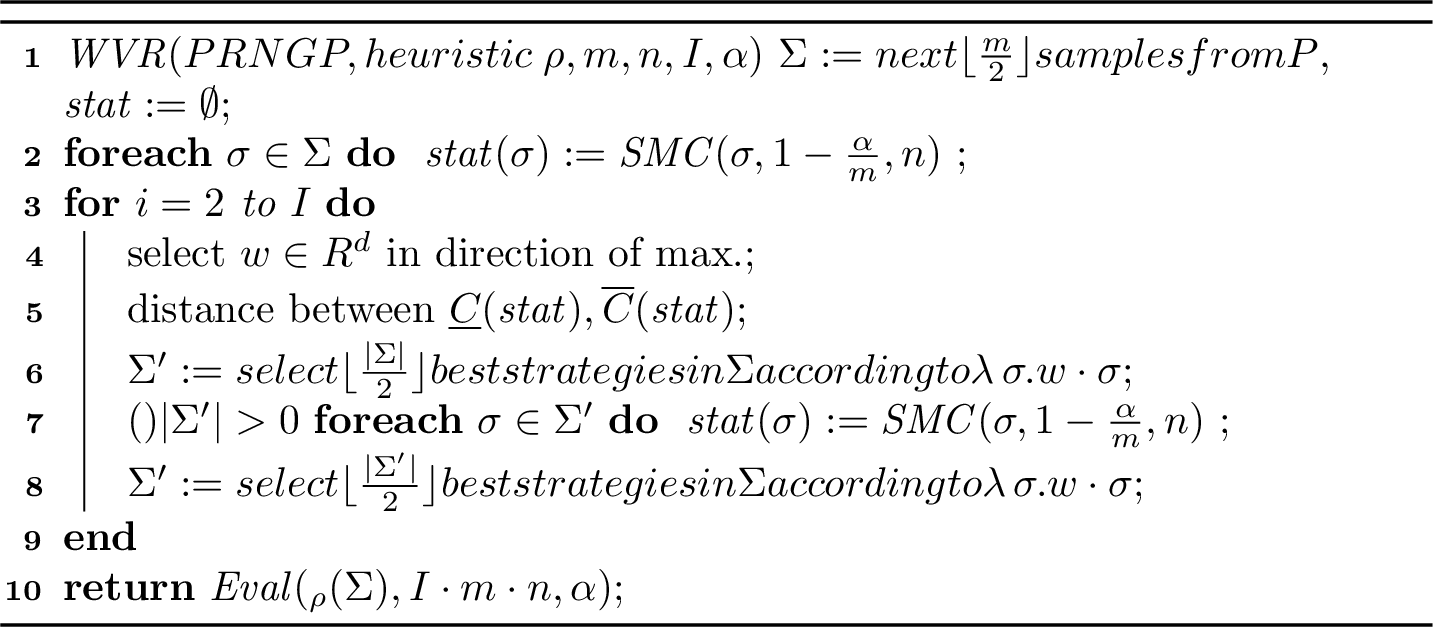 Figure 6: The weight vector refinement (WVR) algorithm.