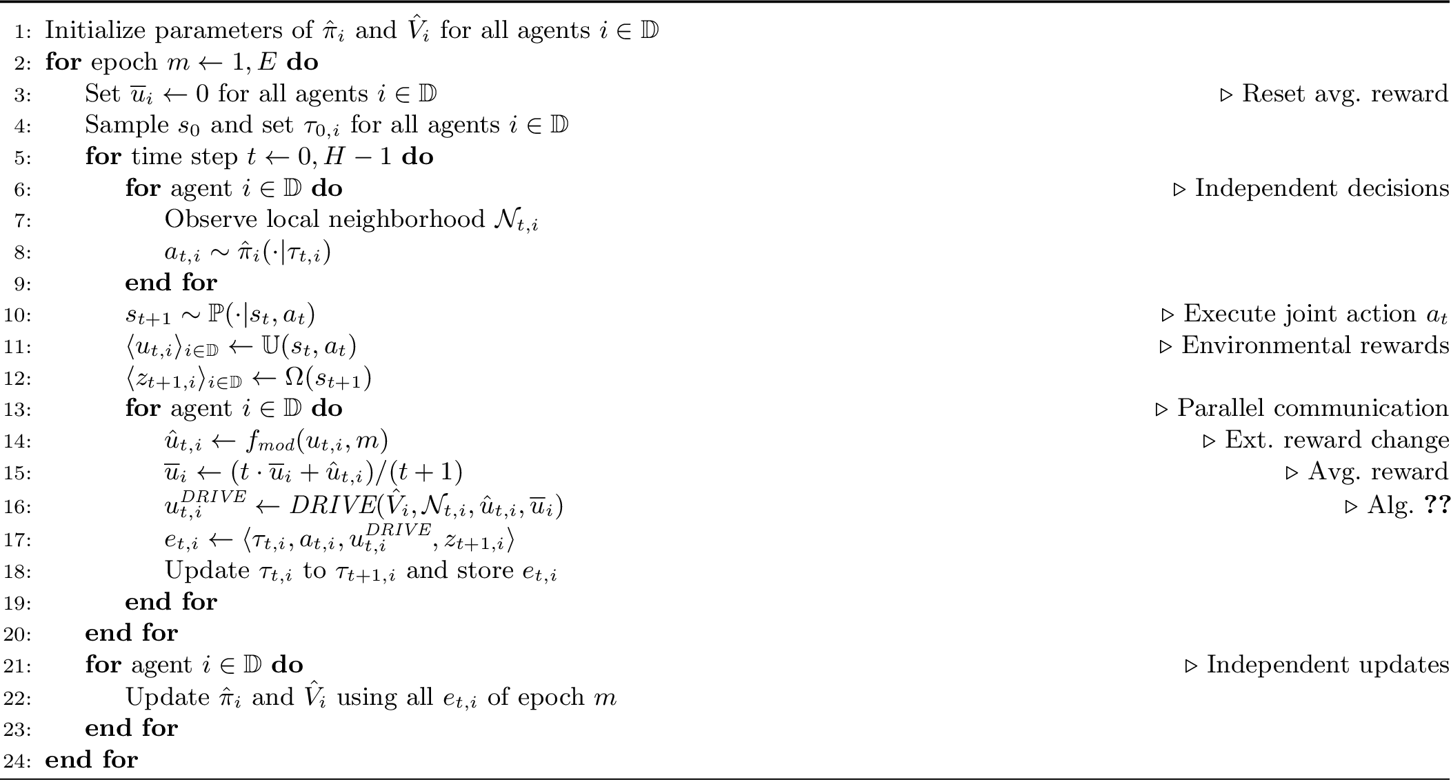 Figure 3: Multi-Agent Learning with DRIVE