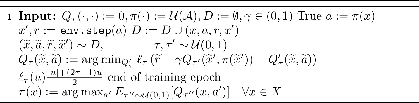 Figure 8: Tabular Implicit Quantile Q Learning (IQQL)