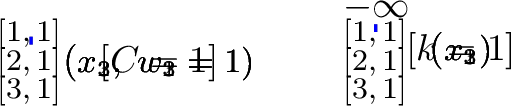 Figure 8: Example DP tables for the smoothed Knapsack (left) and Top-k (right) recursions.