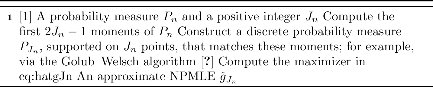 Figure 1: Construction of the approximate NPMLE
