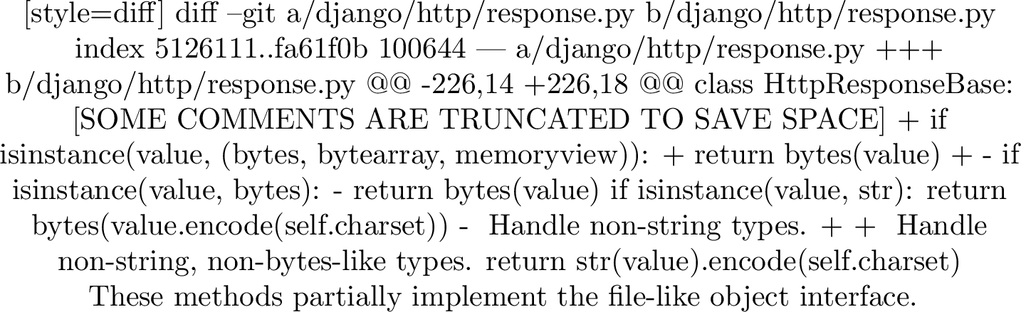 Figure 23: Generated patch with correct line-level information.