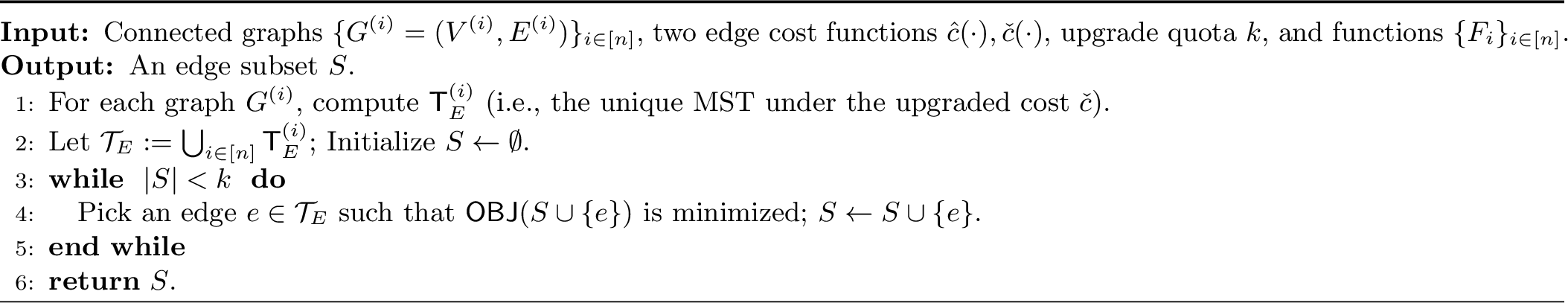 Figure 2: Greedy Upgrading for MGUP