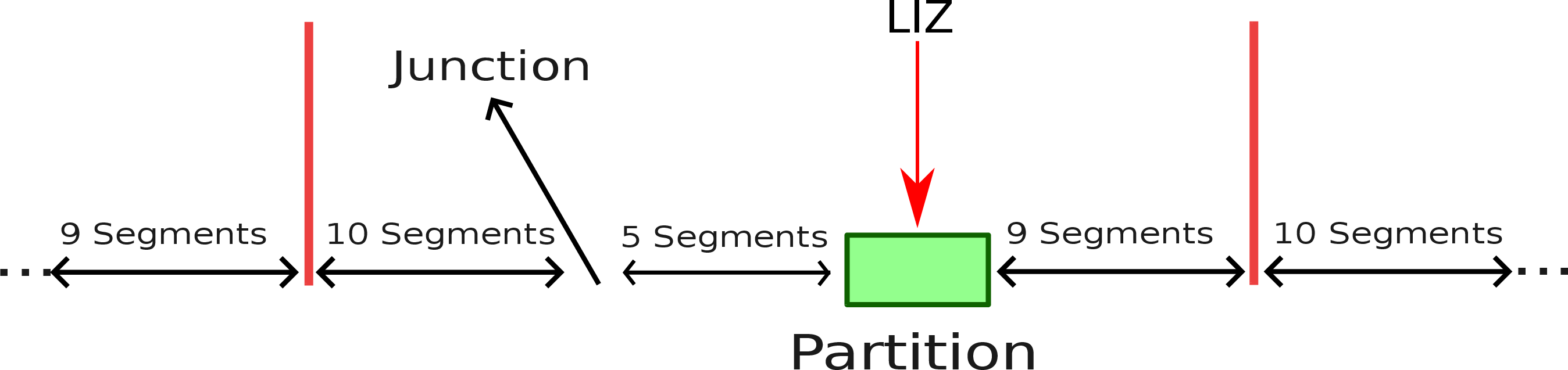 Figure 5: Schematic of part of a multi-LIZ reservoir architecture. See text for description.