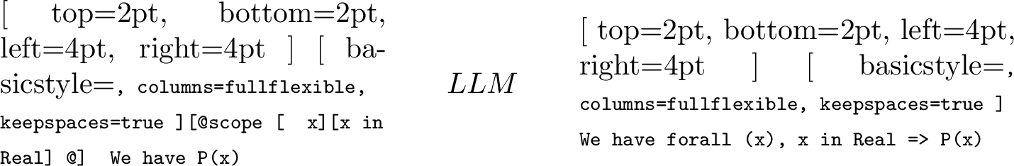 Figure 3: Elimination of the variable scope annotation in LLM’s output.