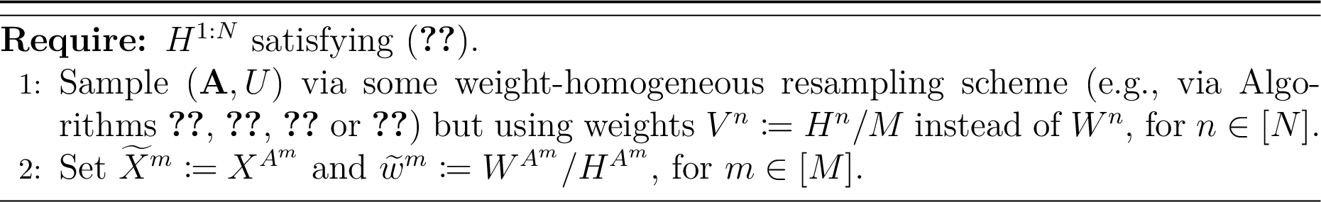 Figure 22: modified-weight resampling
