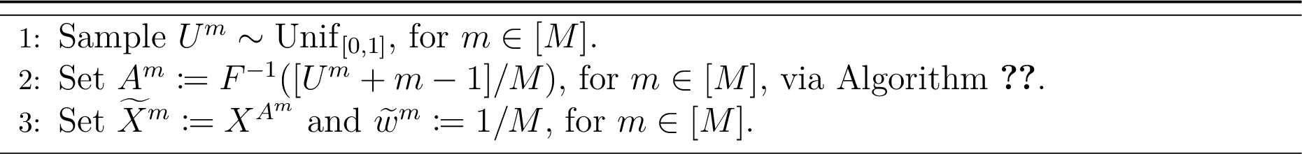 Figure 5: stratified resampling
