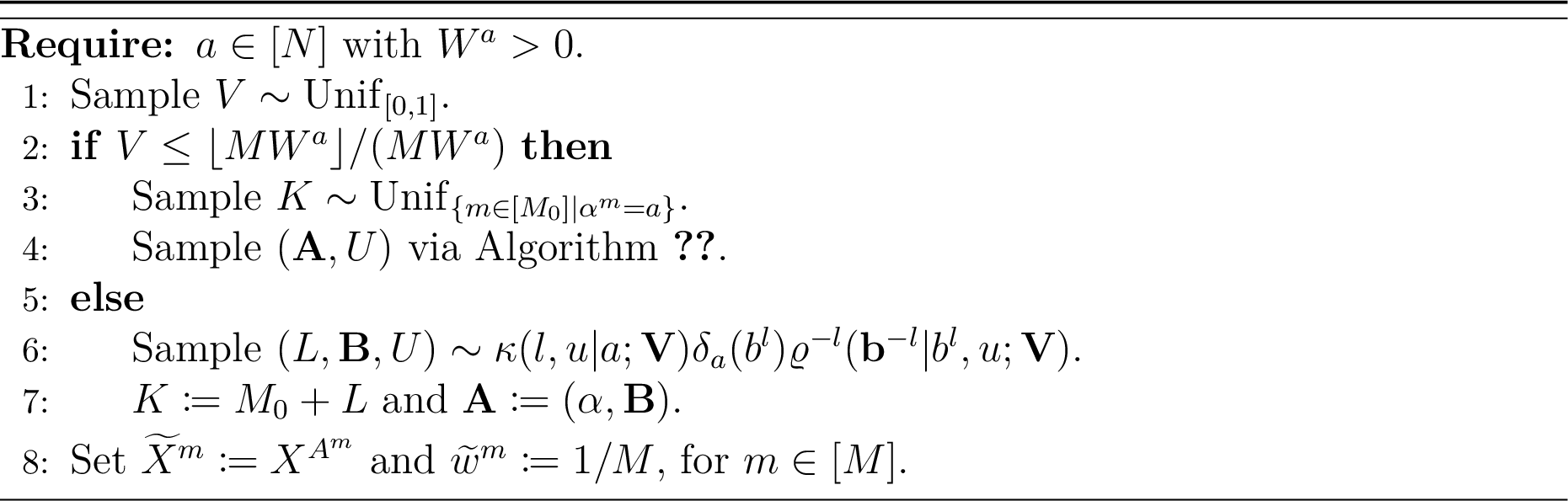 Figure 15: conditional residual resampling