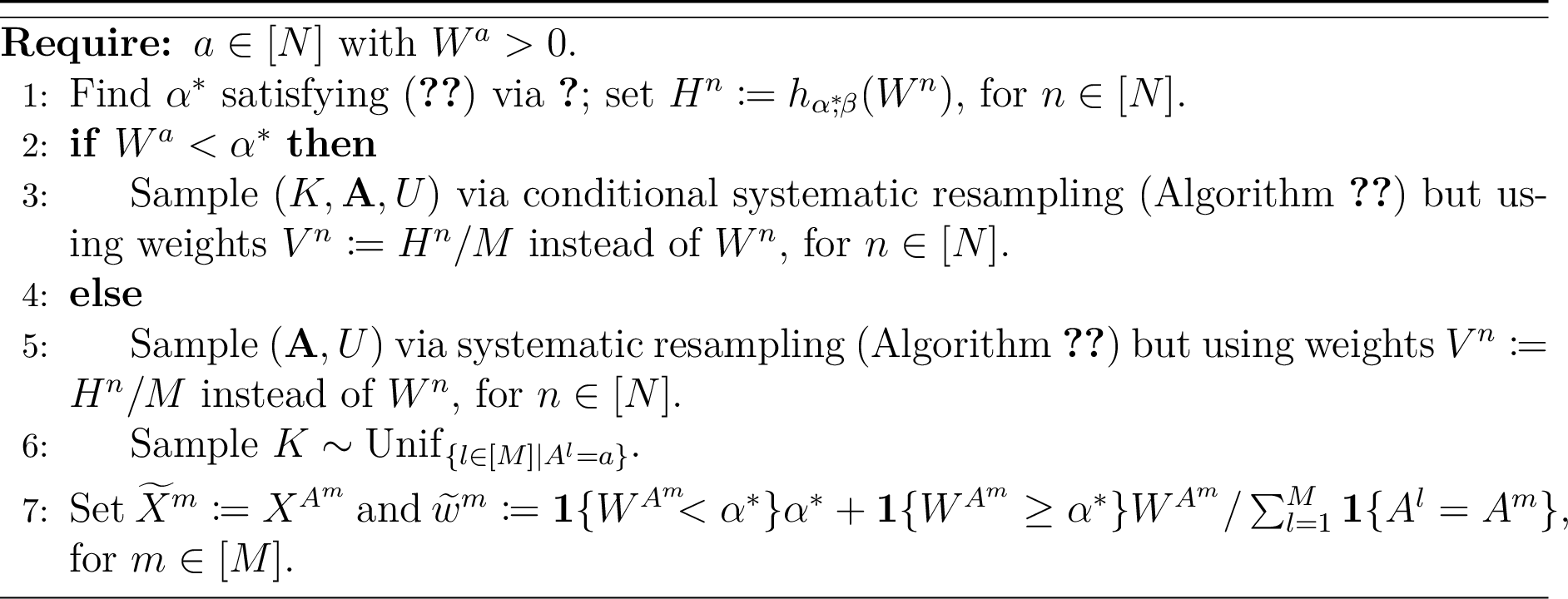 Figure 25: conditional chopthin resampling