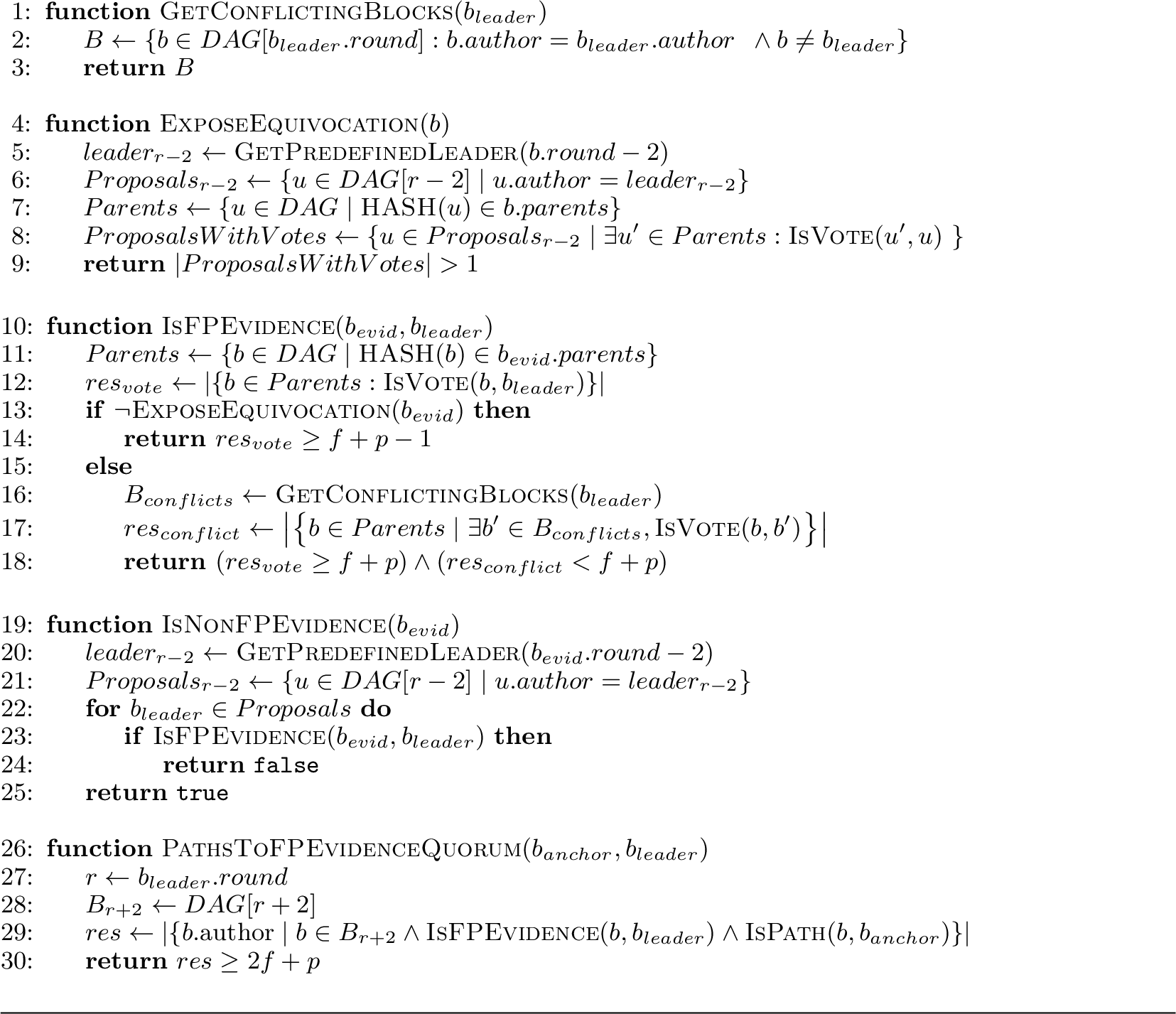 Figure 7: Helper functions Fast Path