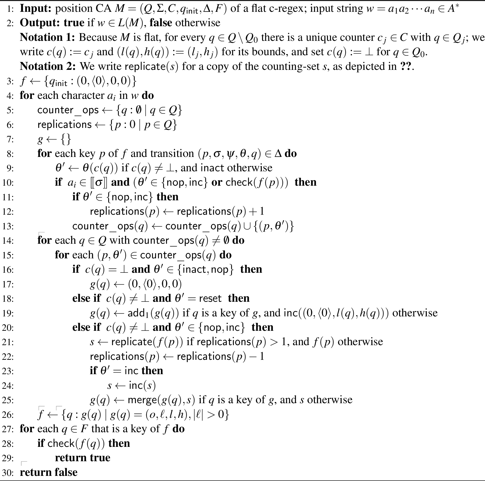 Figure 5: CA matching with counting-sets — adapted from Holík et al. [@HolikSTV23].