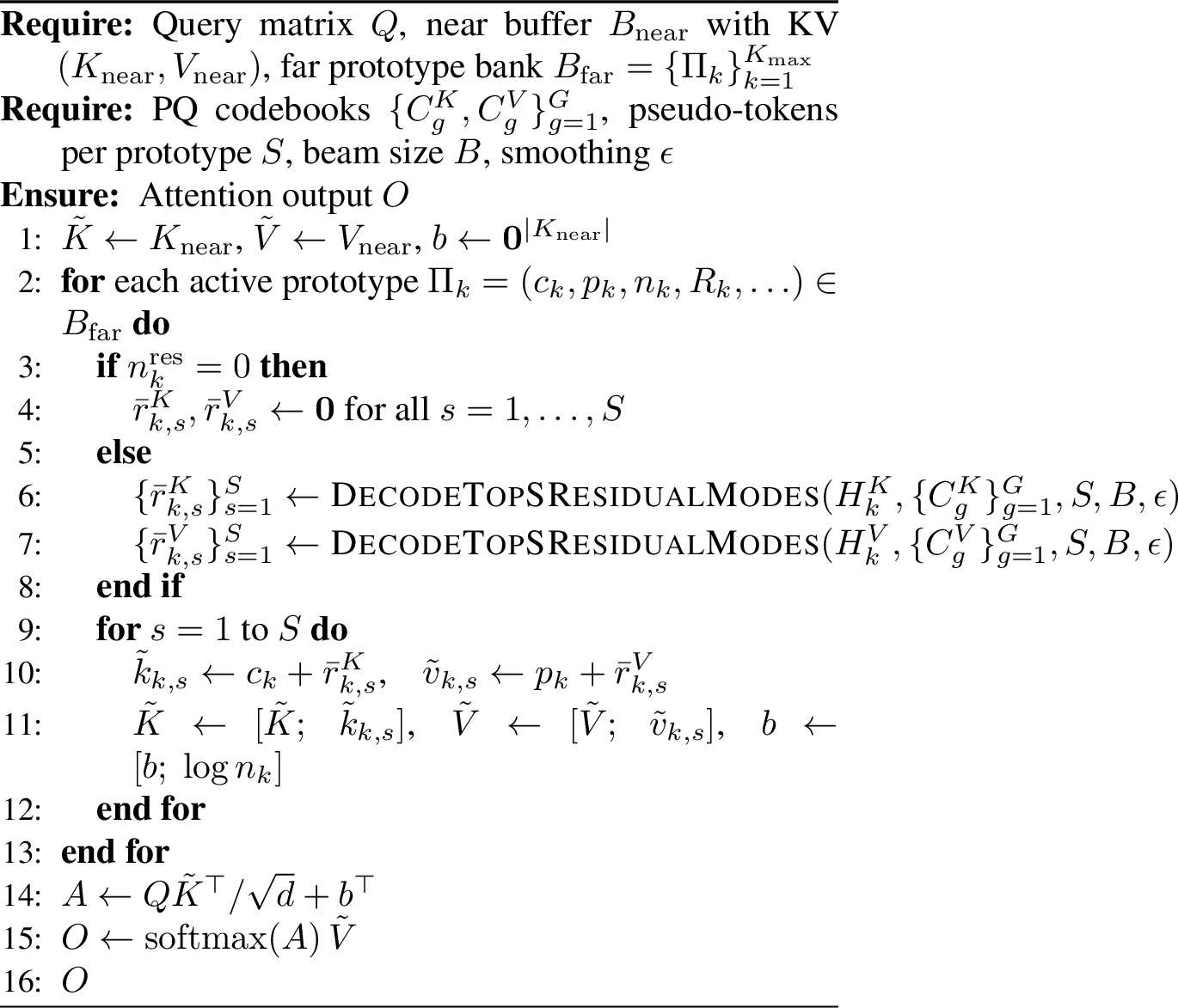 Figure 8: ProtoKV Query-Time Pseudo-Token Decoding and Attention