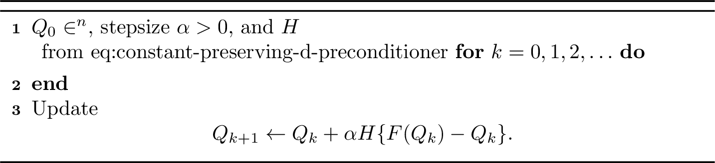 Figure 2: Deterministic corrected Q-learning