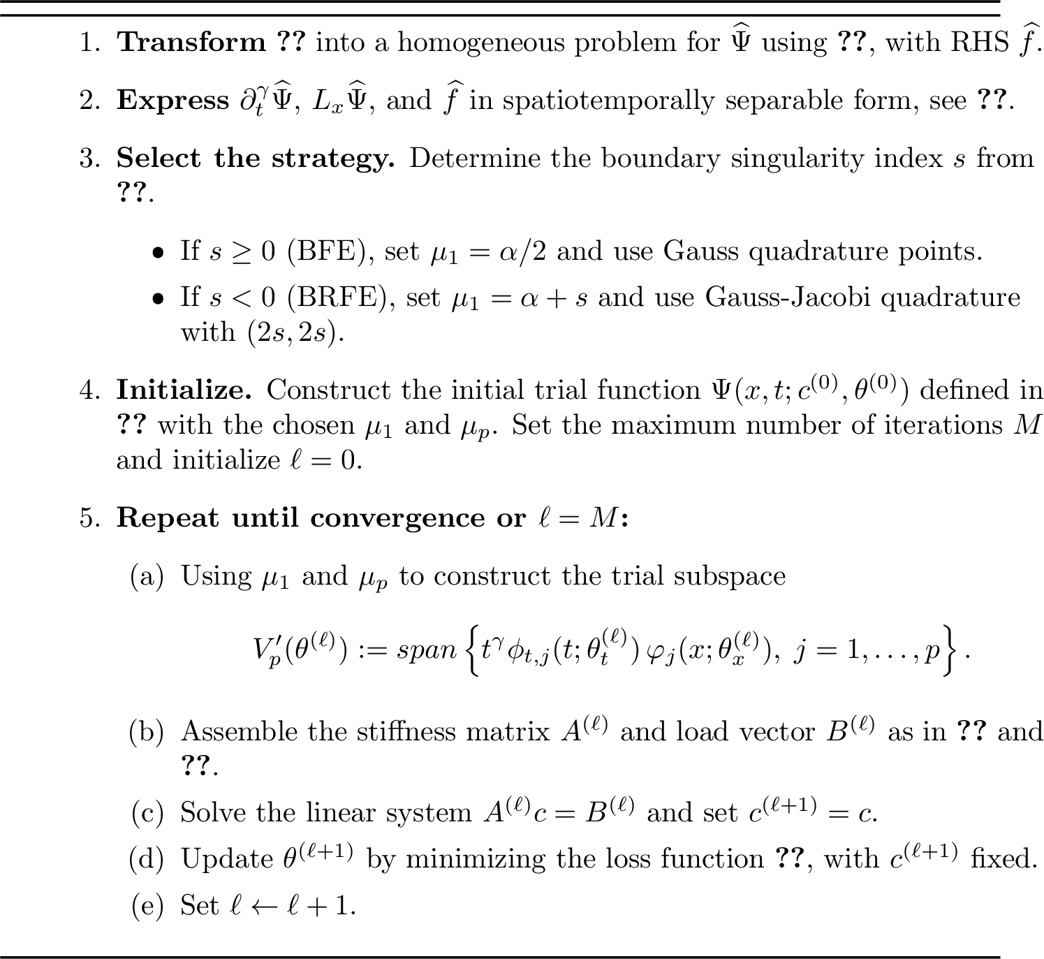 Figure 3: fTNN method for the time-space fractional PDE