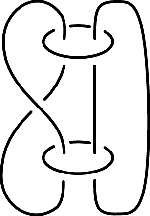 Figure 4: The link L8n7. Every L-space surgery on a two-bridge link is surgery on it.