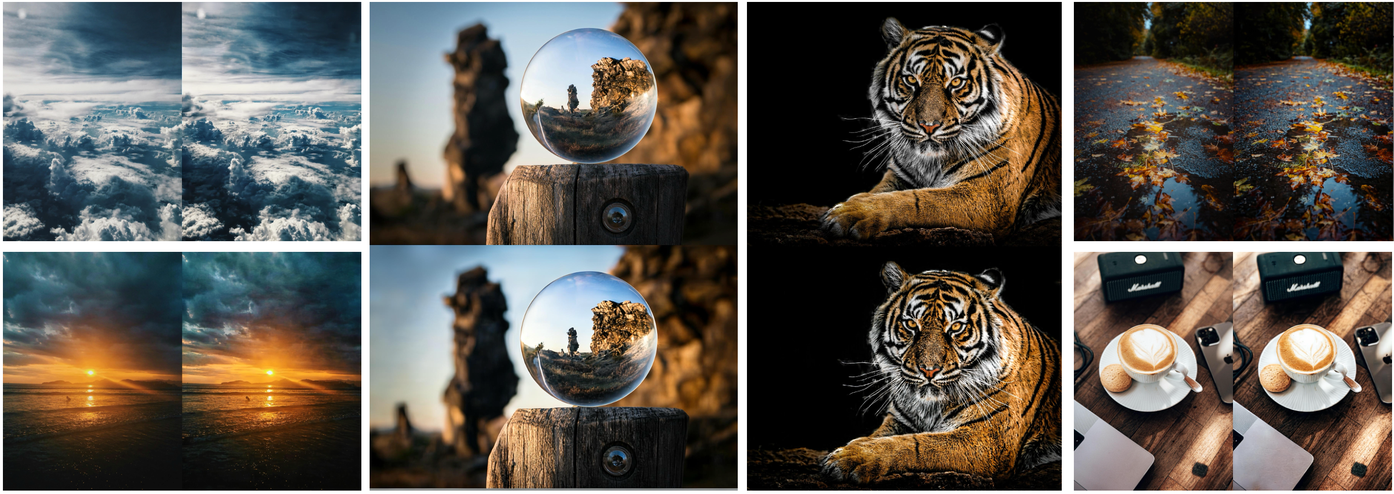 Figure 5: More Reconstructed Visualization Samples of ViQ at Any Resolution. Left or above is the original image.
