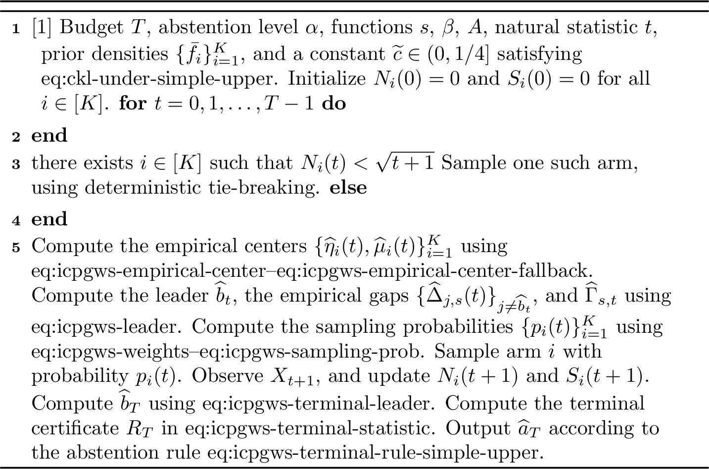Figure 5: Information-Coordinate Posterior Gap Weighted Sampling with AbstentionIC-PGWS(\alpha)