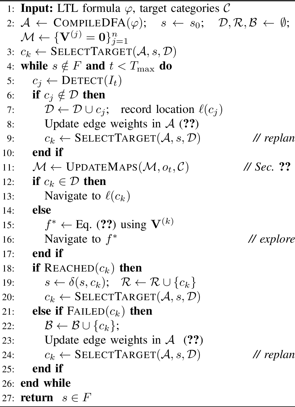 Figure 3: LTL-Based Navigation with Dynamic Replanning