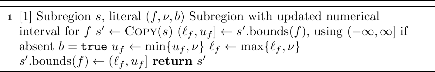 Figure 7: TightenNumericalBounds(s,(f,\nu,b))