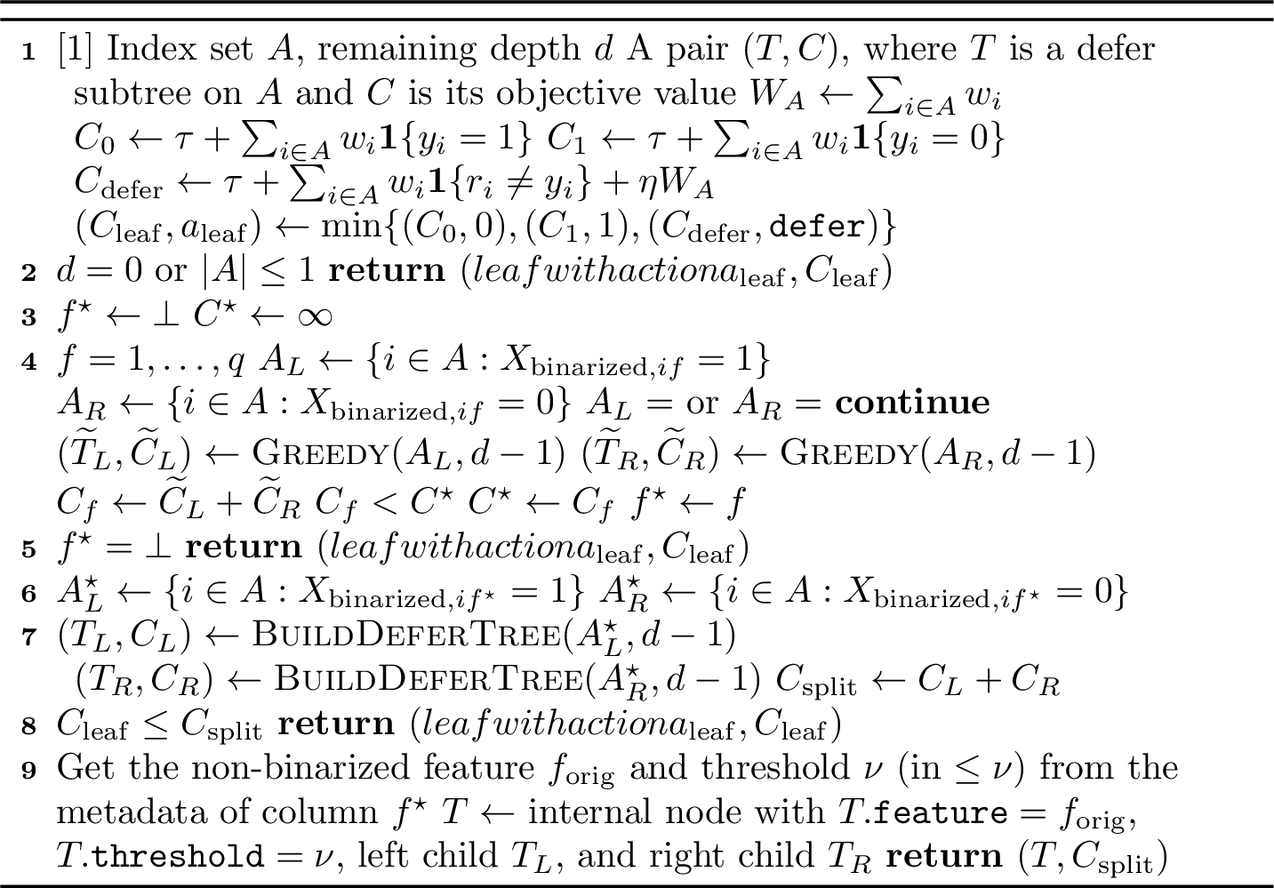 Figure 22: BuildDeferTree(A,d)