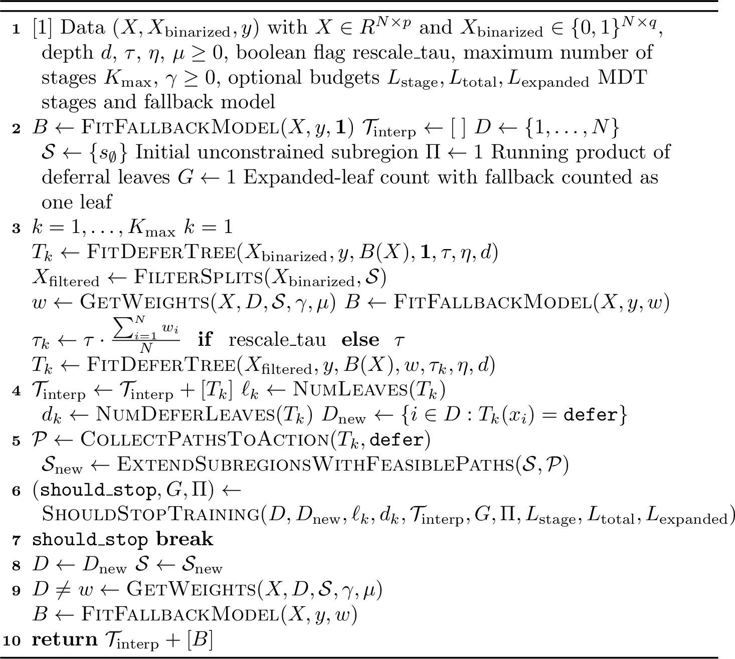 Figure 16: Top-down MDT training with feasible-region tracking
