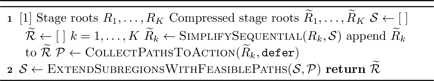 Figure 13: Build compressed stage trees
