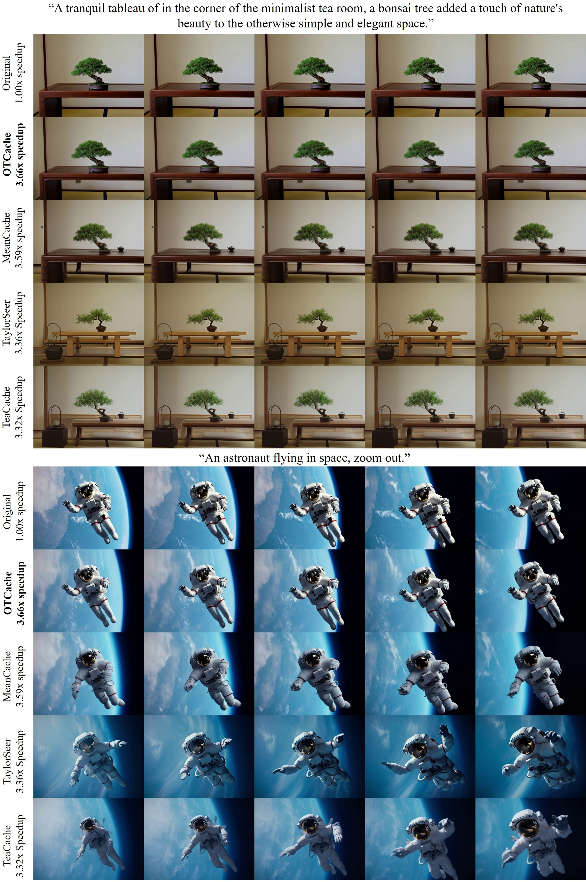 Figure 15: More visual comparisons on HunyuanVideo (3/3), Best viewed zoomed in.