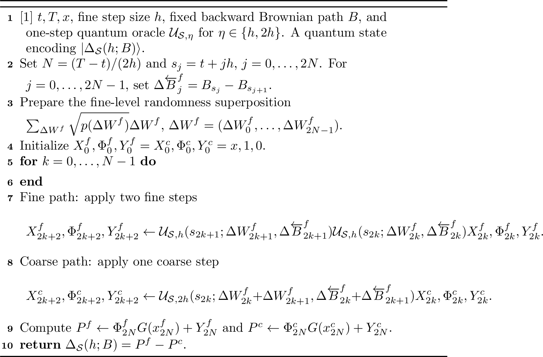 Figure 1: Conditional Quantum Level-\ell Difference Sample \ket{\Delta_{\mathcal{S}}(h;B)}