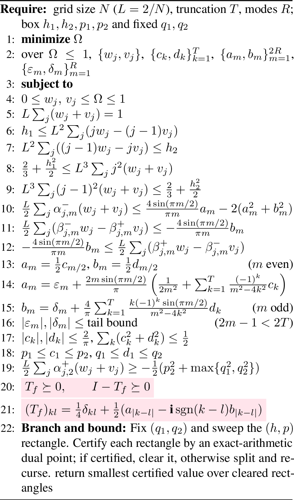 Figure 2: Discovered convex program for the Erdős minimum-overlap constant C_{6.5}.