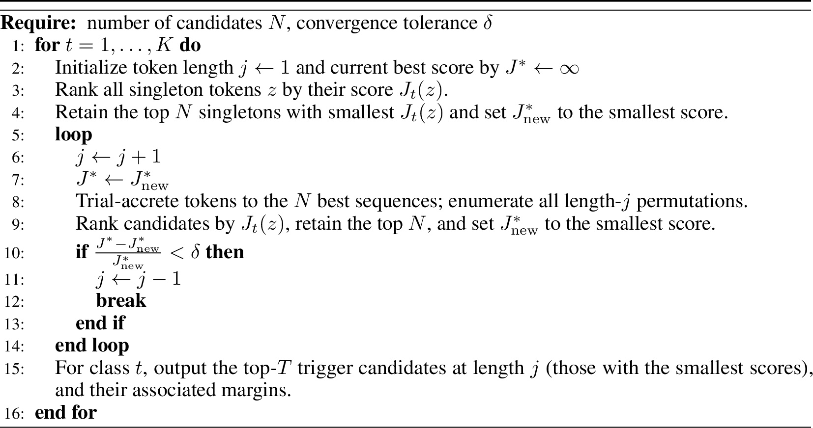 Figure 2: Discrete Optimization Procedure