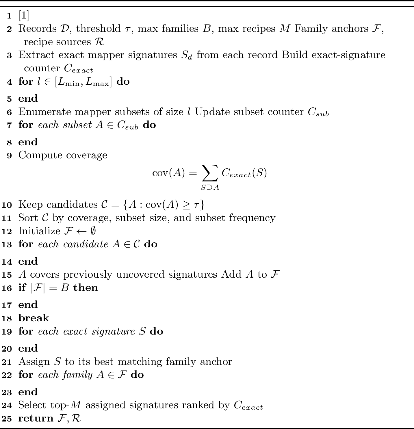 Figure 7: Recipe Mining