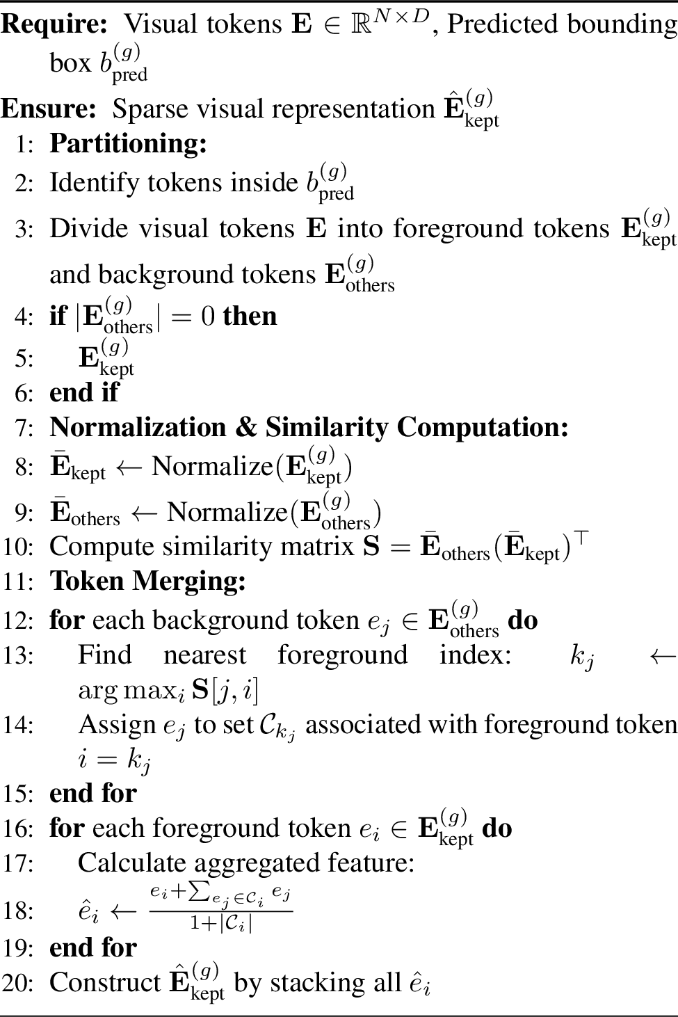 Figure 8: Pseudo-Code for Grounding-Aware Visual Token Pruning