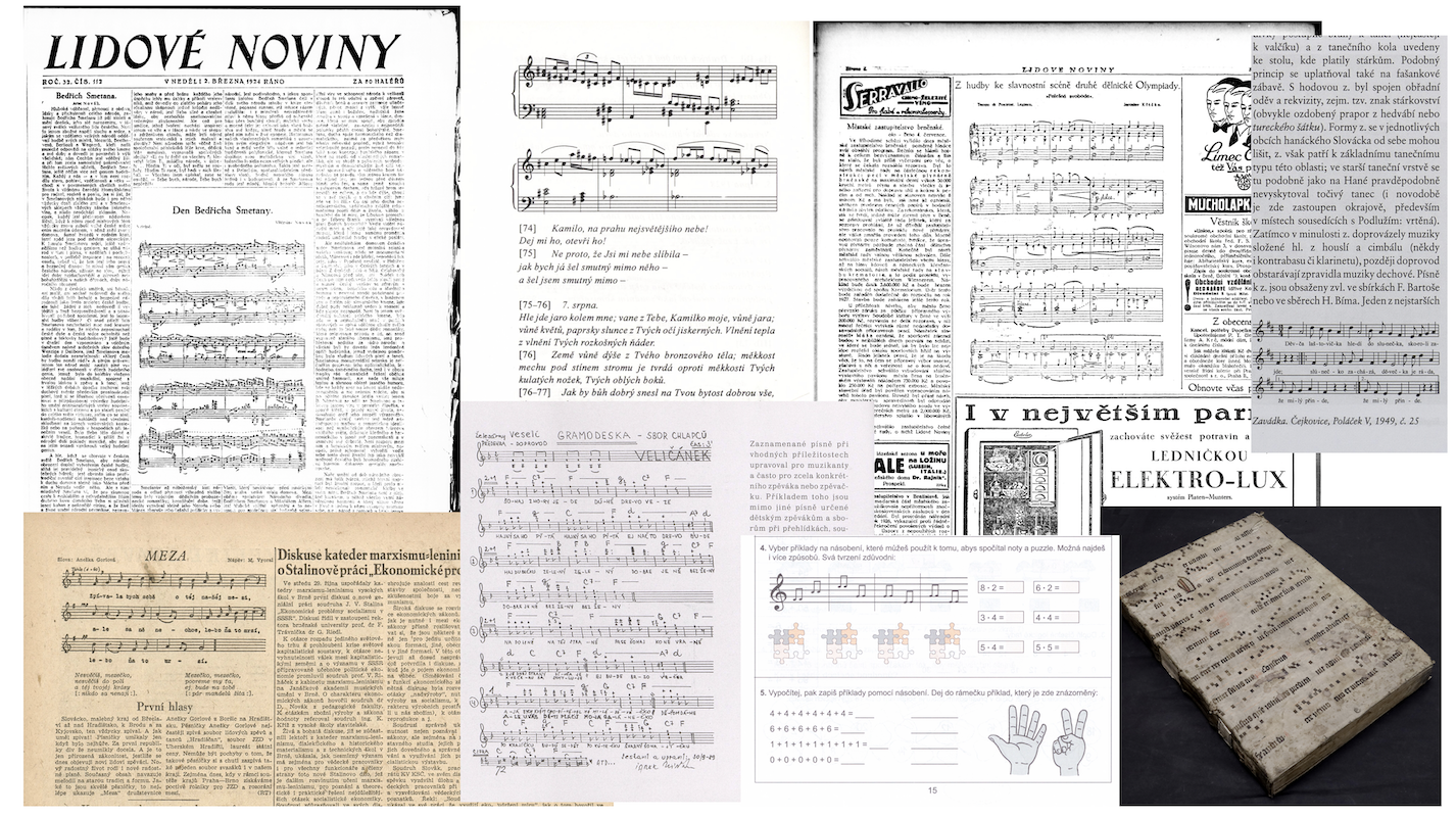 Figure 1: Examples of music notation found outside of documents with metadata marking them as sheet music.