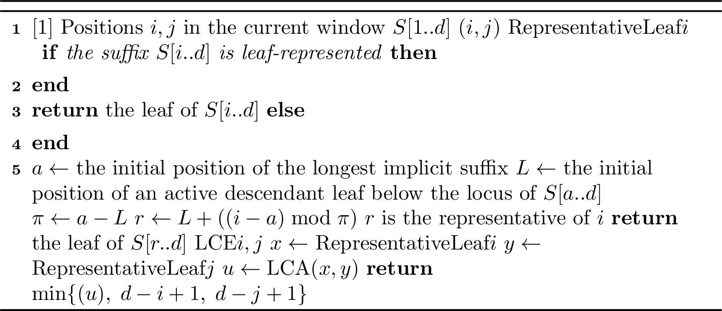 Figure 2: Constant-time LCE query by periodic representatives
