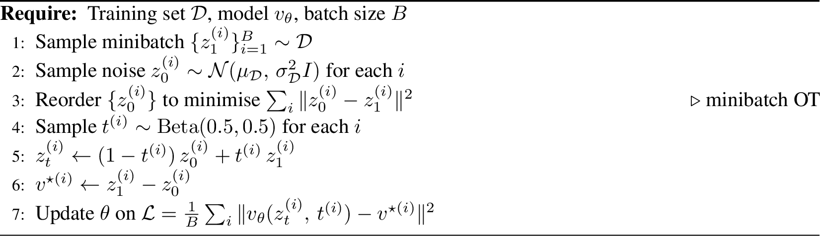 Figure 9: Flow Matching Training Step
