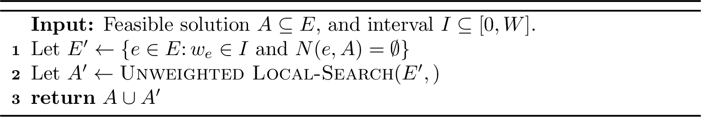 Figure 3: Interval (A, I, \e)