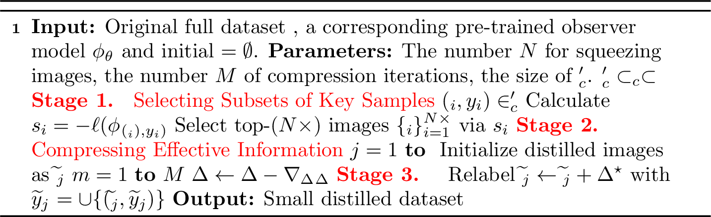 Figure 6: An efficient framework for dataset distillation.