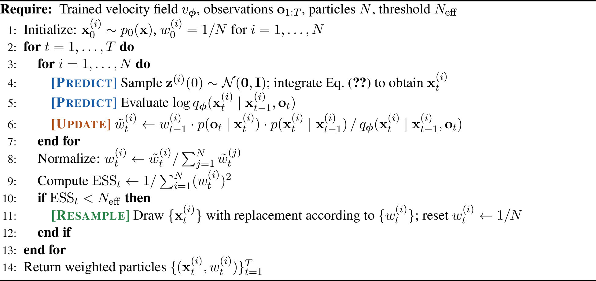 Figure 1: Flow Proposal Particle Filter (FPPF)