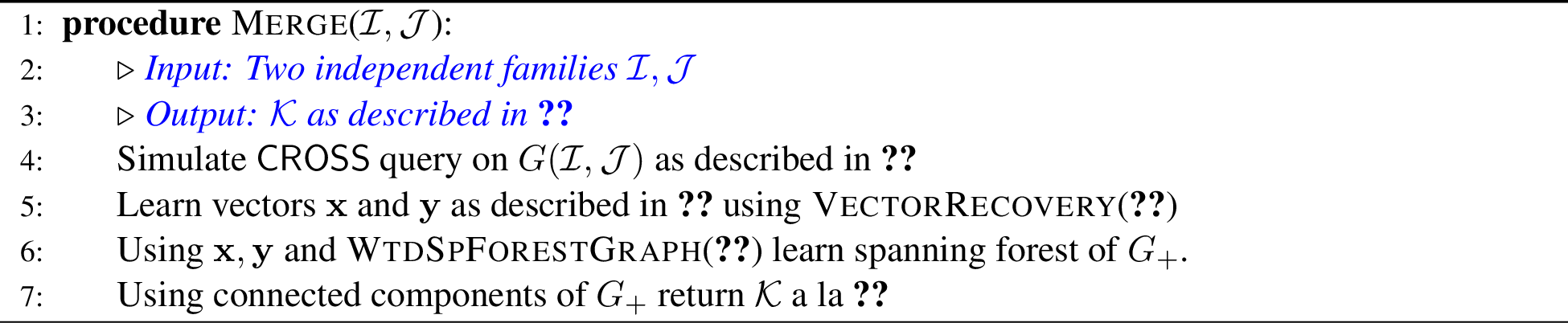 Figure 1: Merging Independent Families