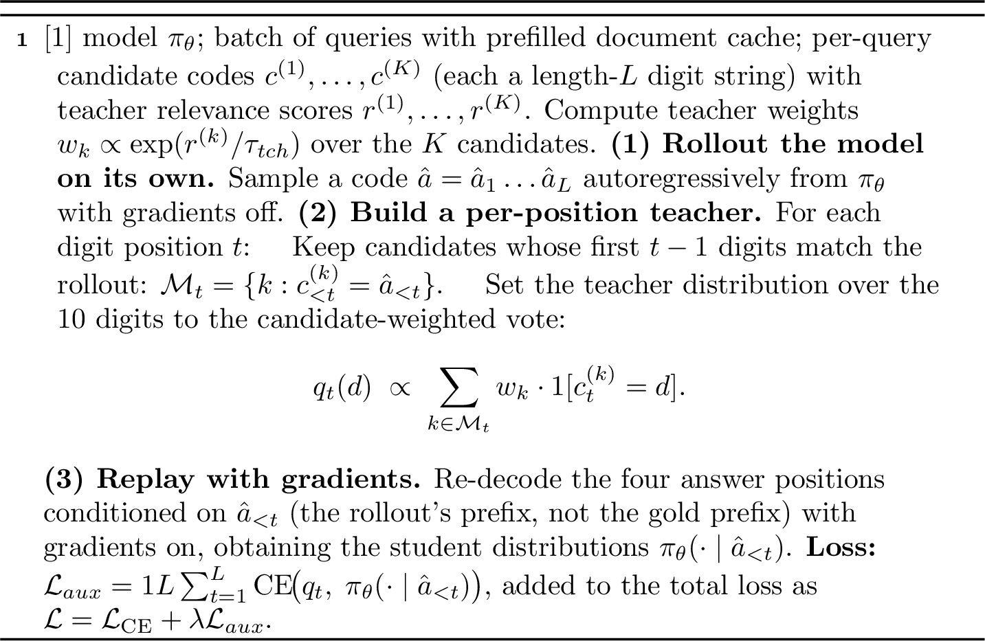 Figure 5: On-policy auxiliary loss for ICR decoding (per minibatch).