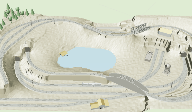 Figure 6: Visualization of the Railway Scene dataset in LoD3 with ten CityGML modules.