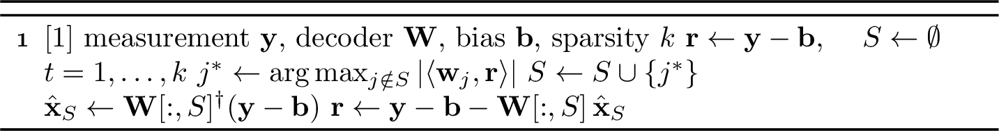 Figure 1: OMP for Expander SAE