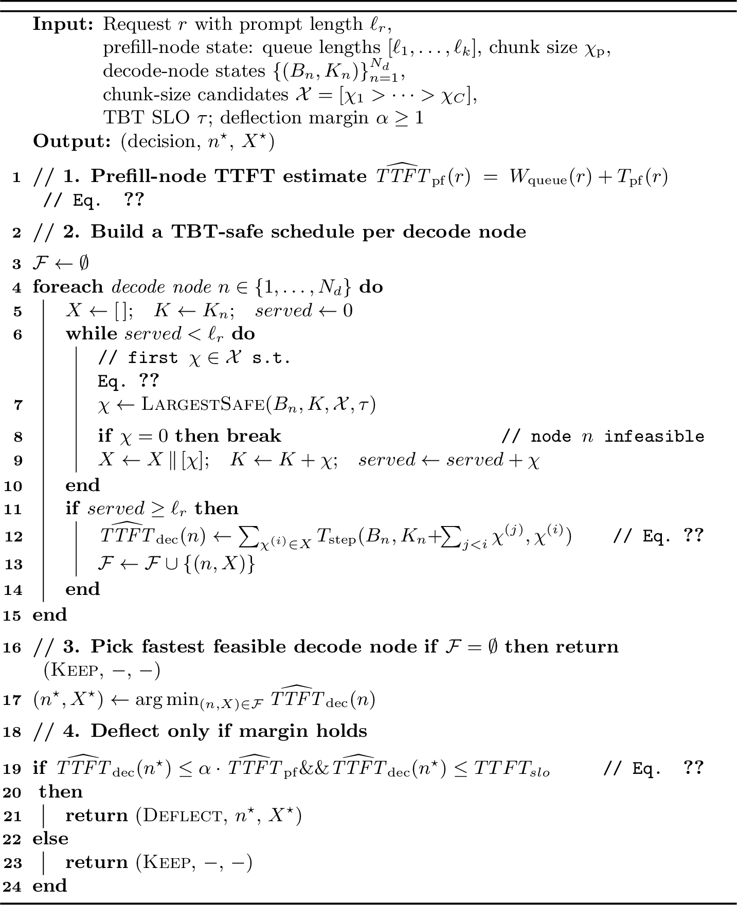 Figure 4: Kairos deflection decision (per request)