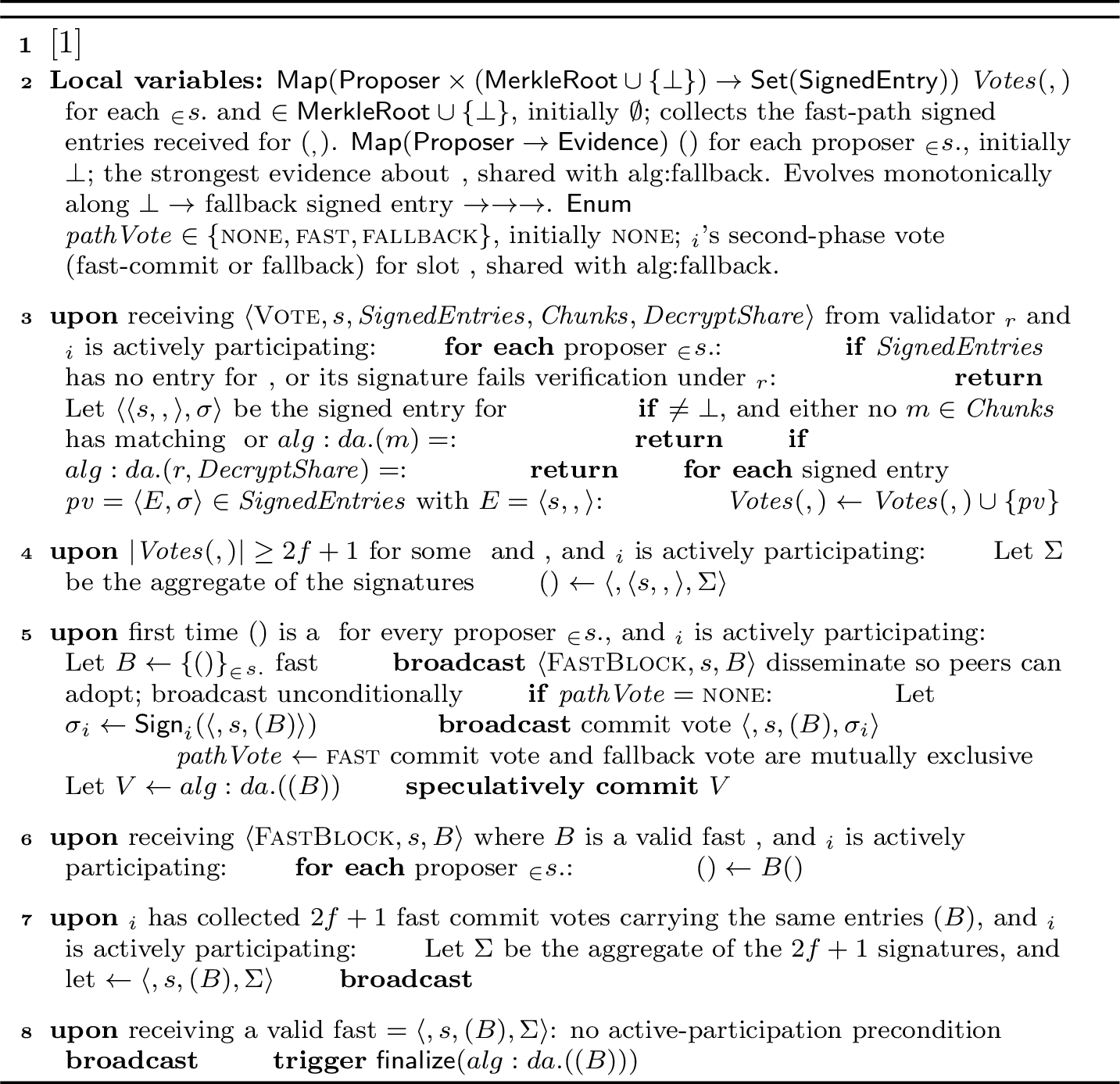Figure 18: Fast-Path for Slot s (for validator p_i)