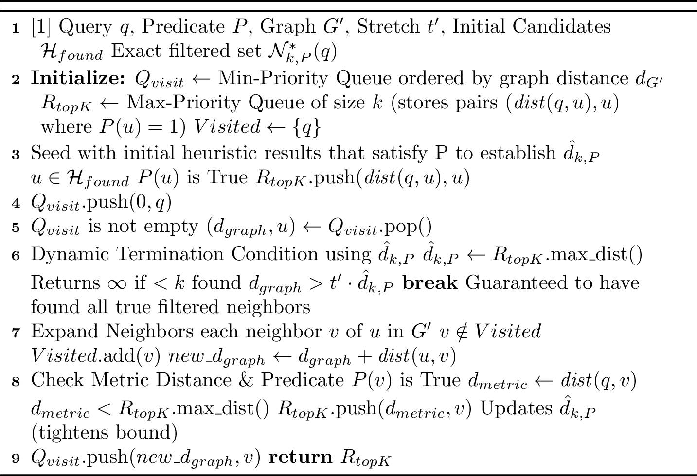 Figure 17: Filtered Stretch-Bounded Expansion from Query (F-SBE-Q)