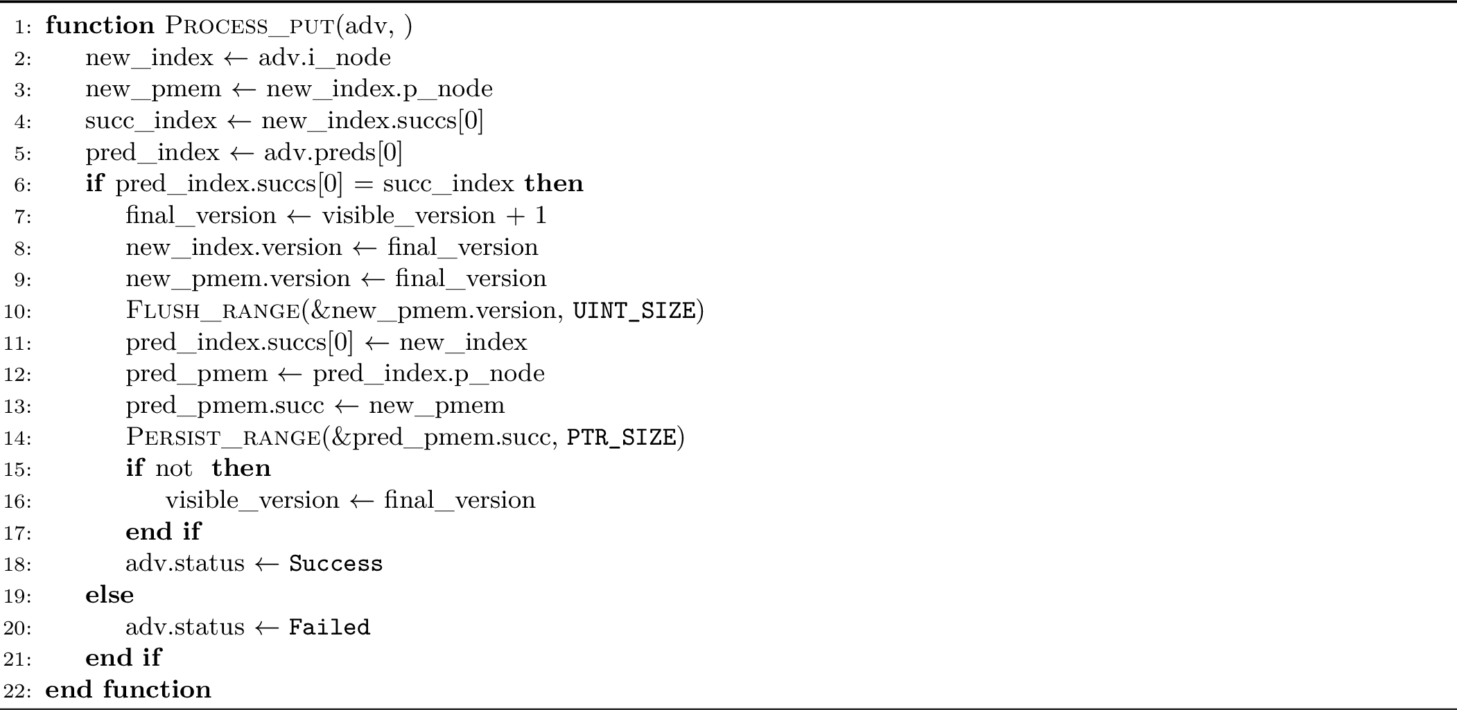Figure 5: Combiner processing of a operation