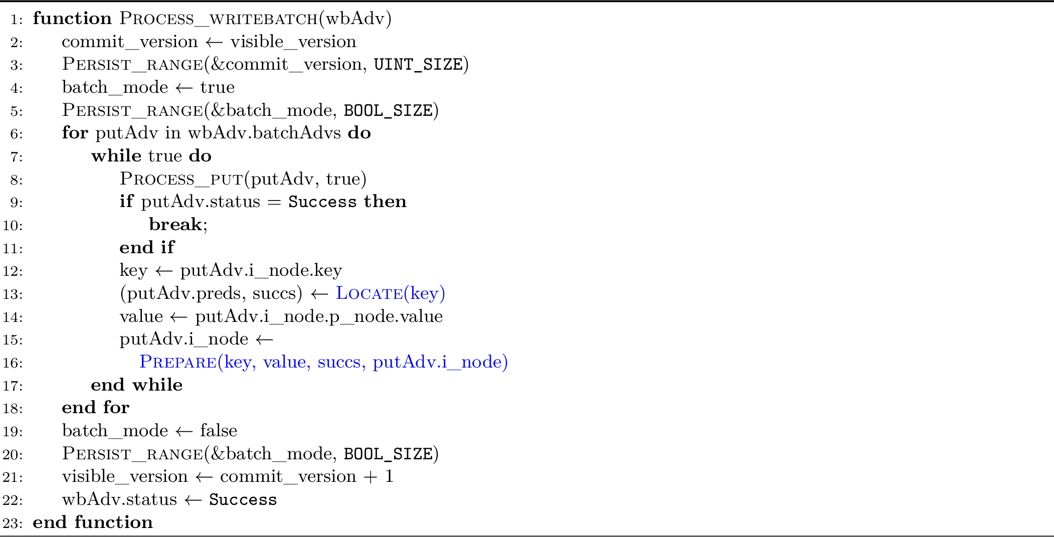 Figure 7: Combiner processing